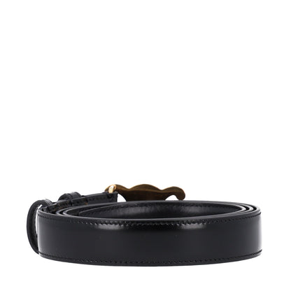 Celine Box Calfskin Medium 25mm Triomphe Belt 90 36 Black 2 of 6
