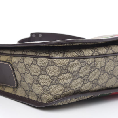 Gucci GG Plus Monogram Web Medium Flap Messenger Beige Dark Brown 8 of 13