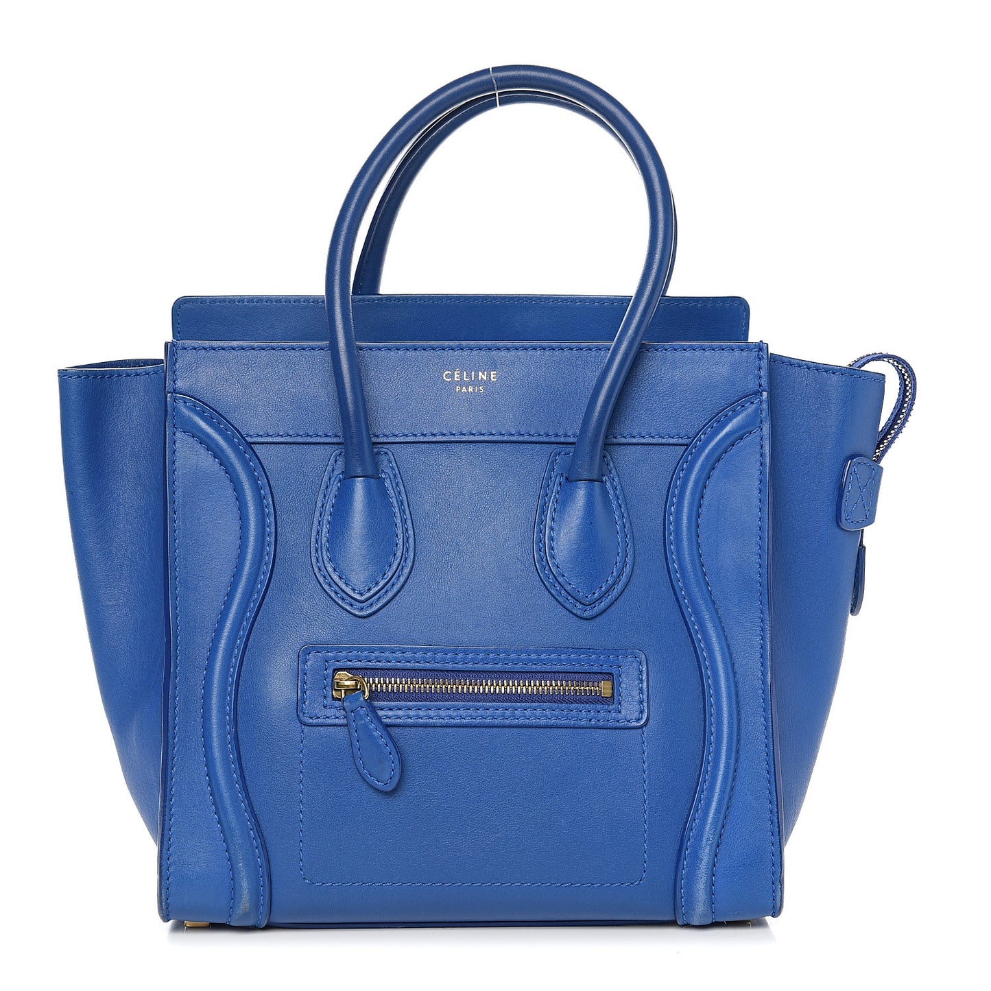 Smooth Calfskin Micro Luggage Royal Blue