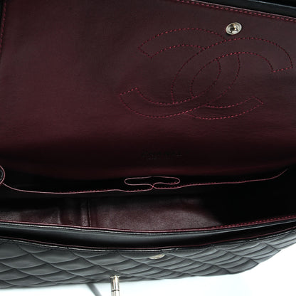 Chanel Lambskin Quilted Maxi Double Flap Black 6 of 8