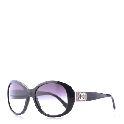 Chanel Acetate CC Turnlock Sunglasses 5235-Q Black Beige 1 of 9
