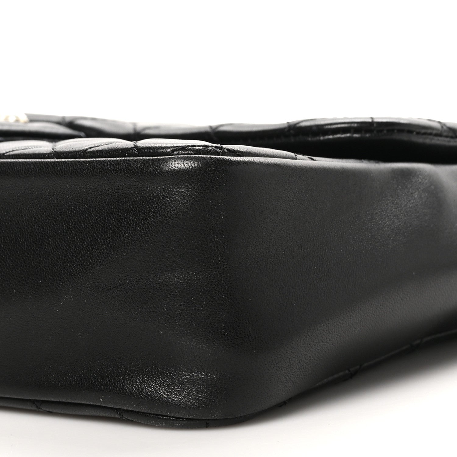 Chanel Lambskin Quilted Medium Westminster Pearl Black 9 of 10