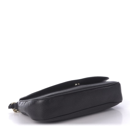Gucci Pebbled Calfskin Medium Soho Flap Crossbody Black 4 of 12