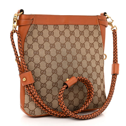 Gucci Monogram Braided Shoulder Bag Brown 3 of 11