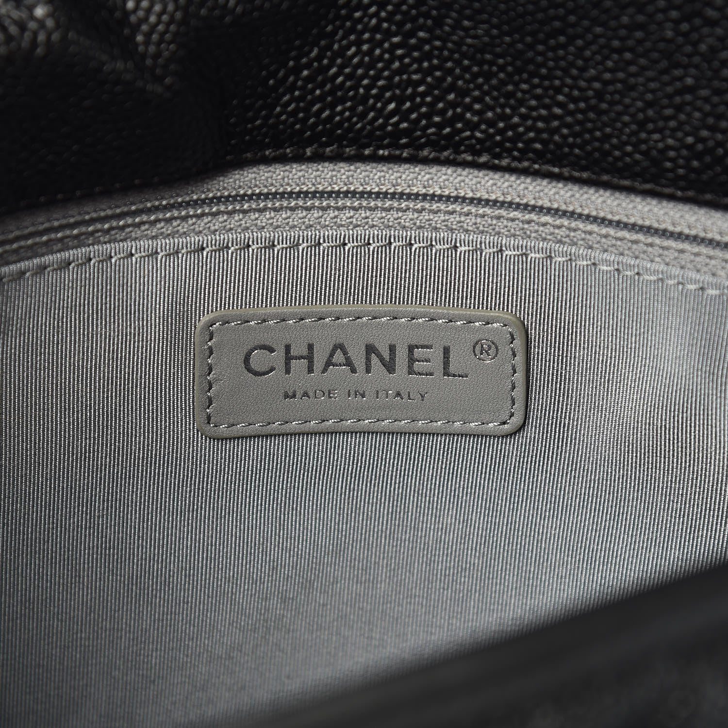 Chanel Caviar Quilted Medium French Riviera Flap Black 8 of 10