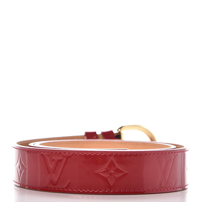 Louis Vuitton Vernis Ceinture 30mm Belt 80 32 Pomme D'Amour 4 of 10