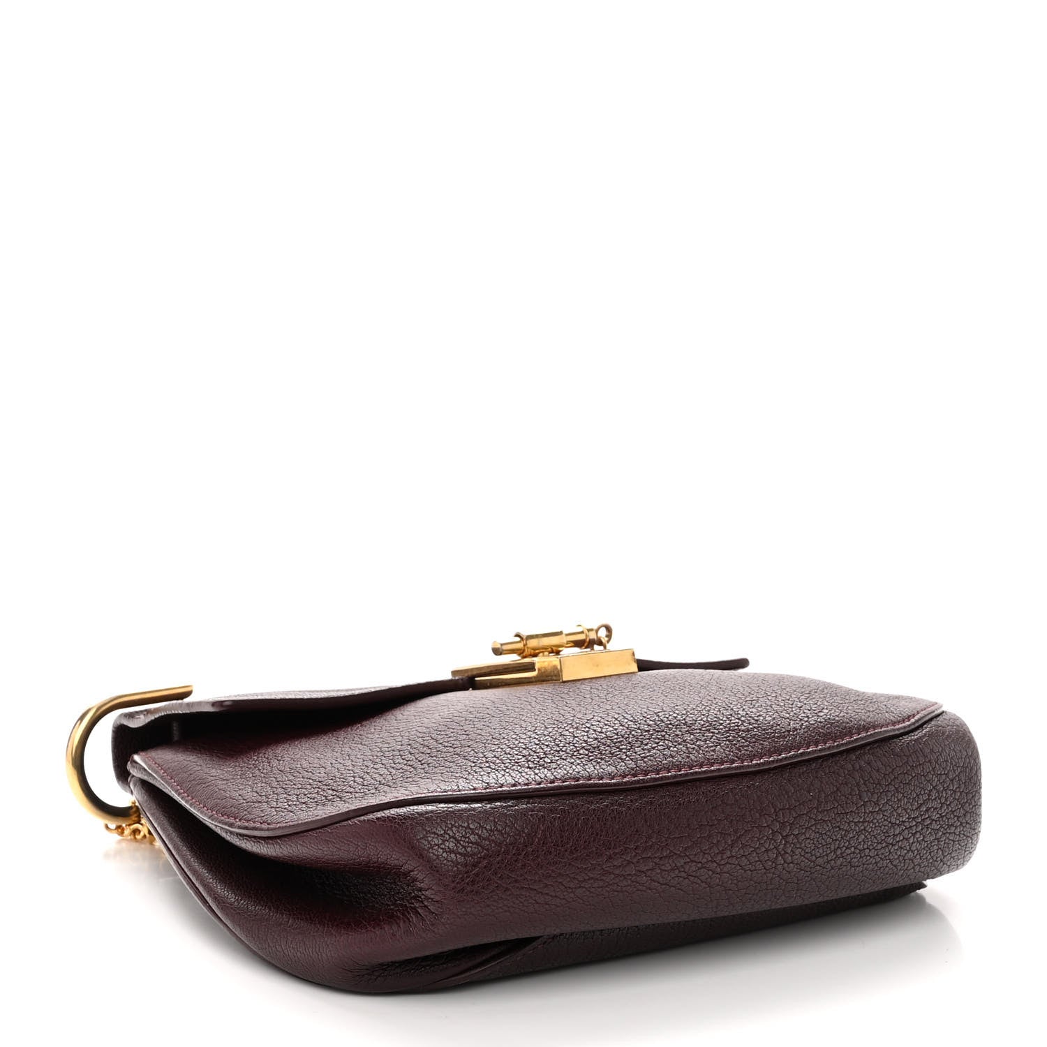 Chloe Goatskin Drew Shoulder Bag Burgundy 4 of 9