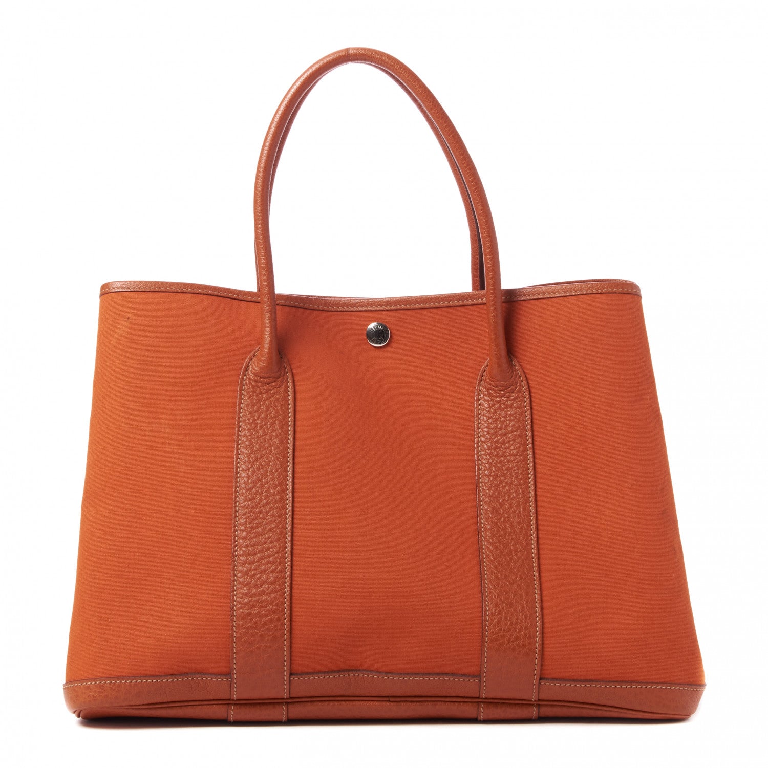 Hermes Toile Negonda Garden Party Tote 36 MM Orange 1 of 8