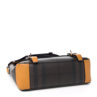 Burberry Smoked Check Medium Messenger Bag Brown 3 of 13