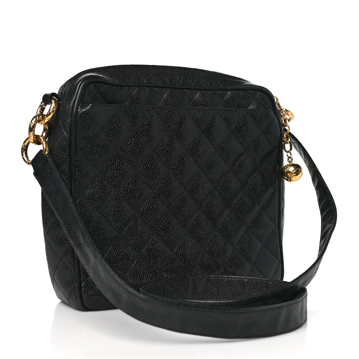 Chanel Caviar Quilted Flap Camera Case Black 3 of 11