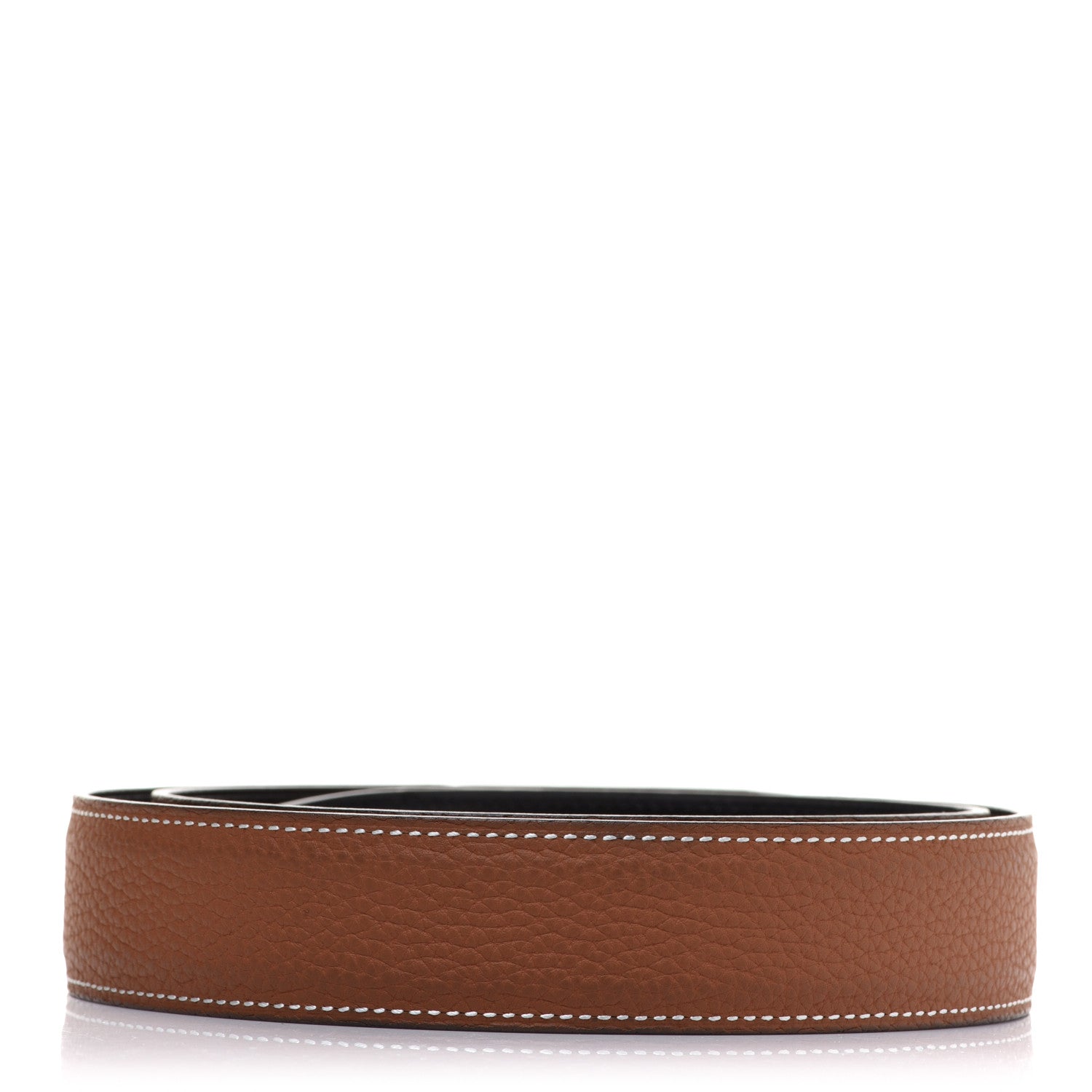 Hermes Box Togo 32mm Belt Strap 90 Black Gold 2 of 8
