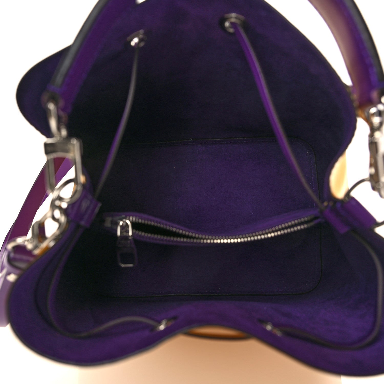 Louis Vuitton Epi NeoNoe MM Citron Violet 4 of 8