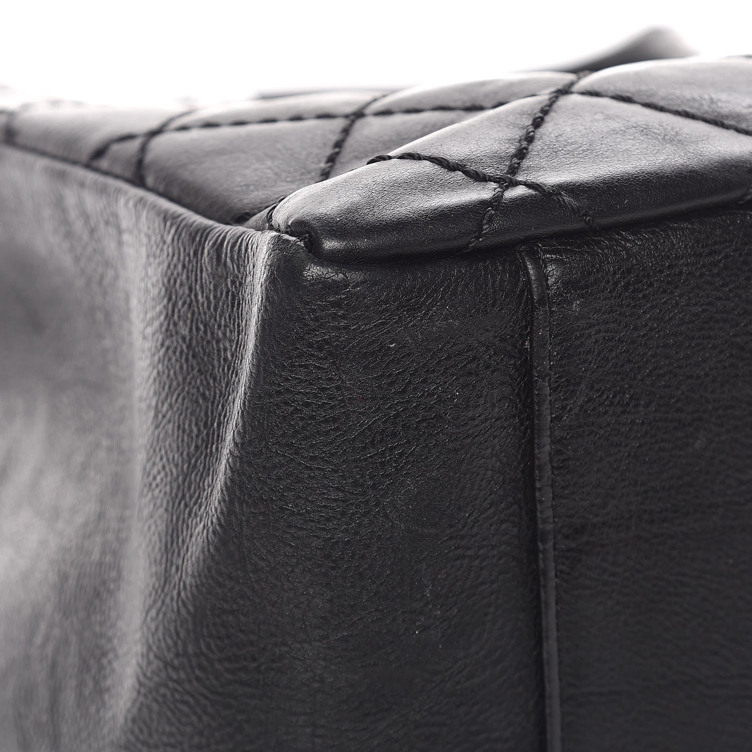 Chanel Calfskin Quilted Grand Shopping Tote GST Black 13 of 13