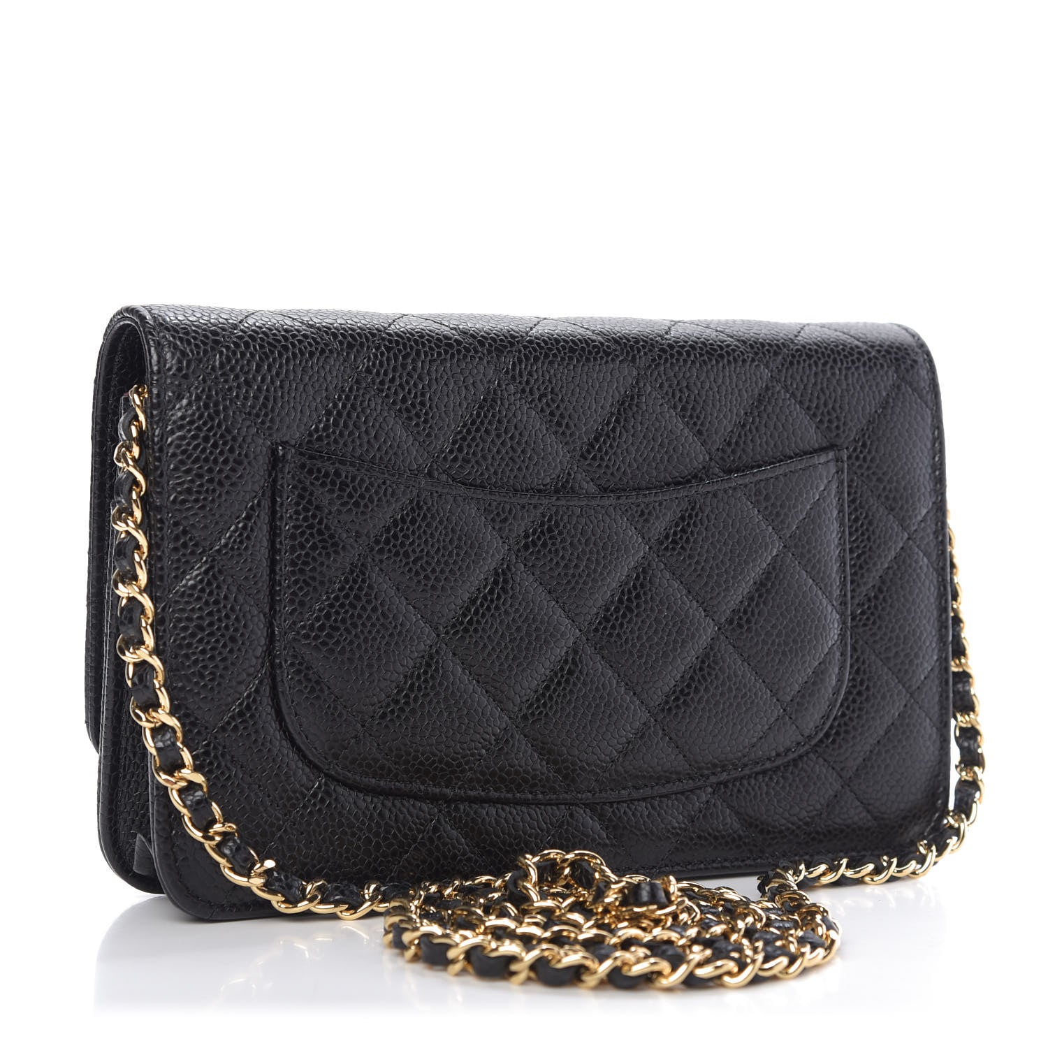 Chanel Caviar Quilted Wallet On Chain WOC Black 3 of 11
