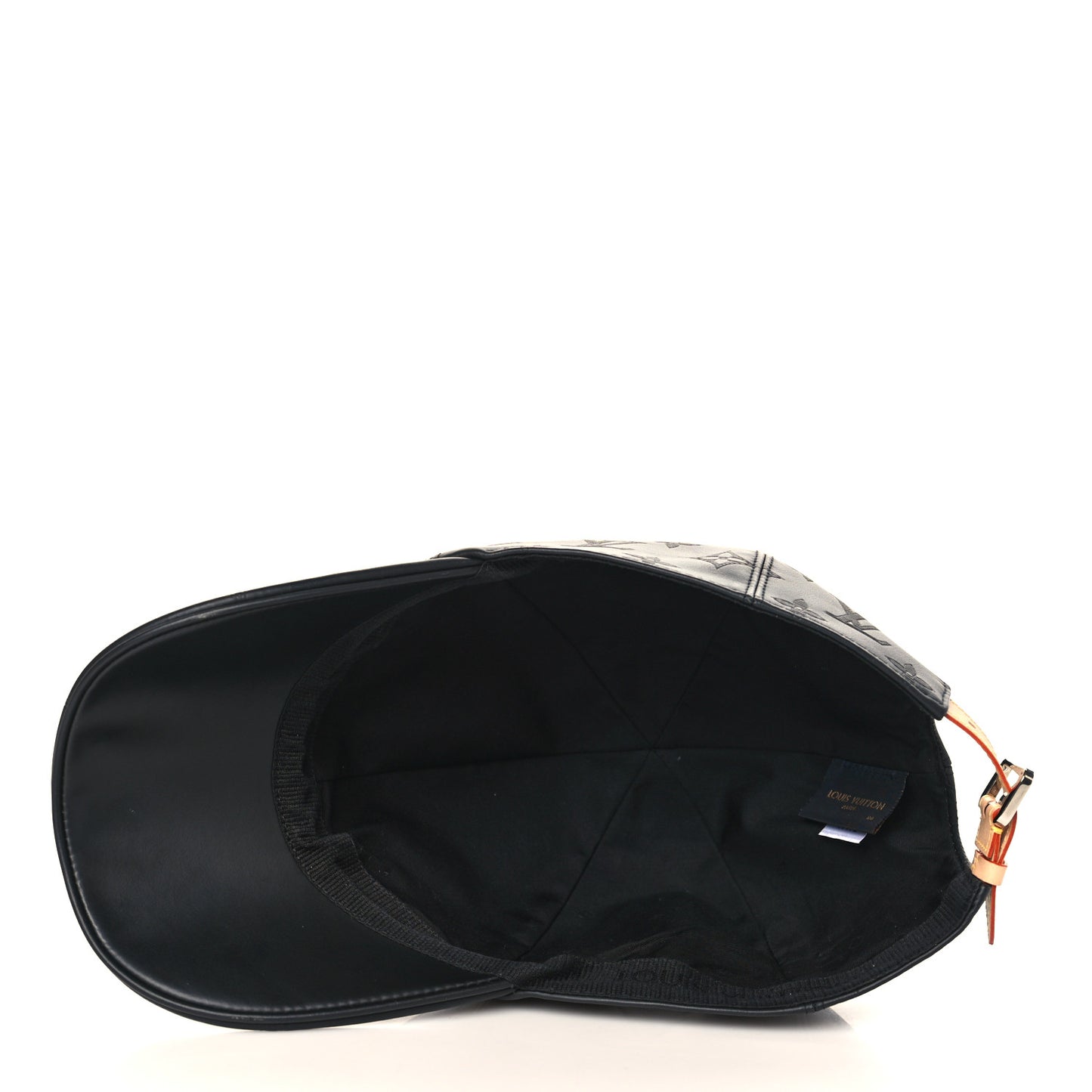 Calfskin Monogram Shadow Baseball Cap 60 Black