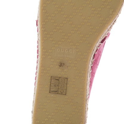 Gucci Microguccissima Signature Espadrilles 37.5 Box Pink 6 of 8