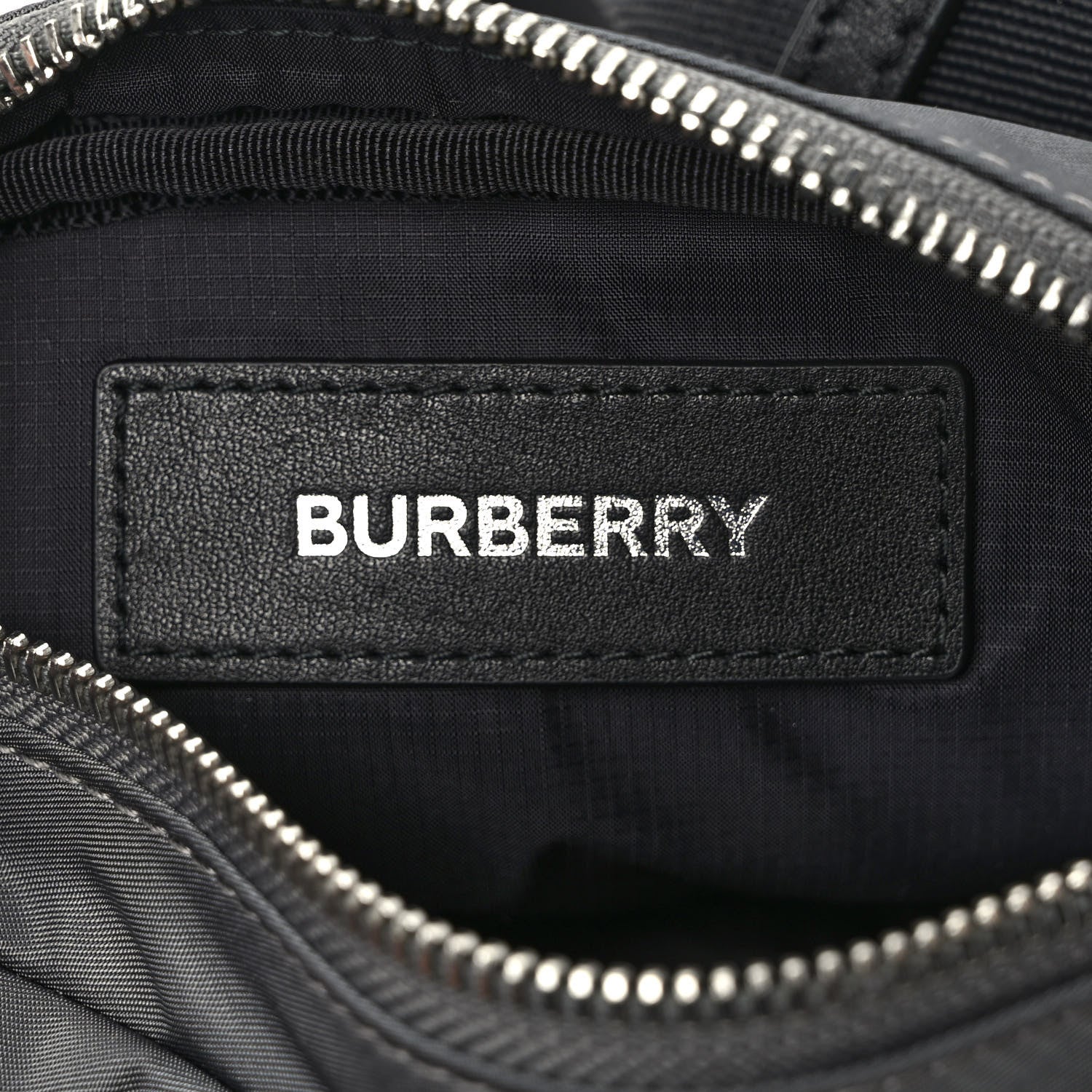 Burberry Econyl Logo Print Small Cannon Bum Bag Charcoal Grey 6 of 9