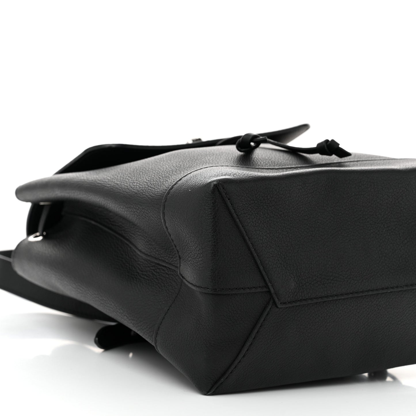 Calfskin Lockme Backpack Black