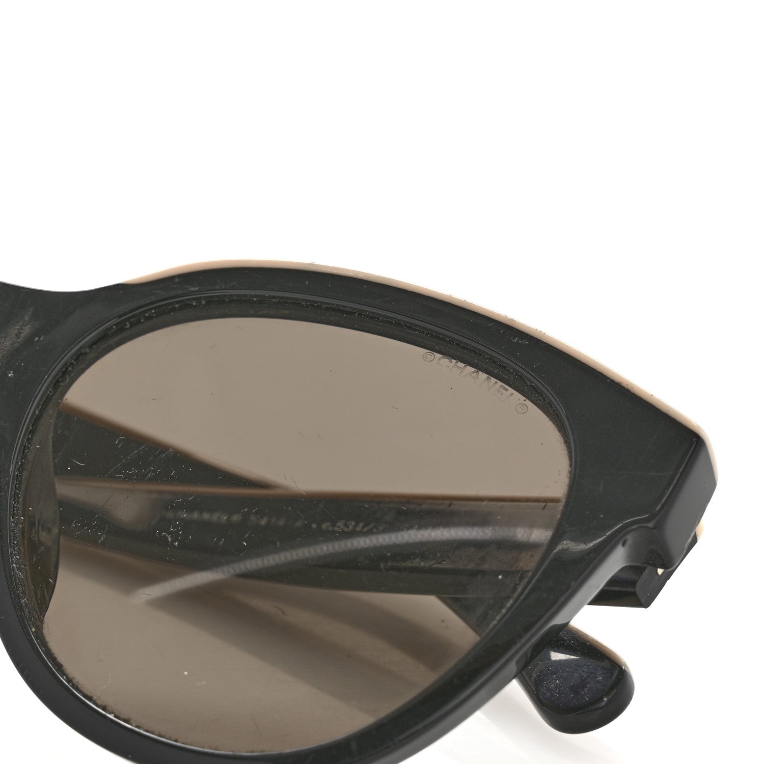 Chanel Acetate CC Butterfly Sunglasses 5414-A Black Beige 8 of 10