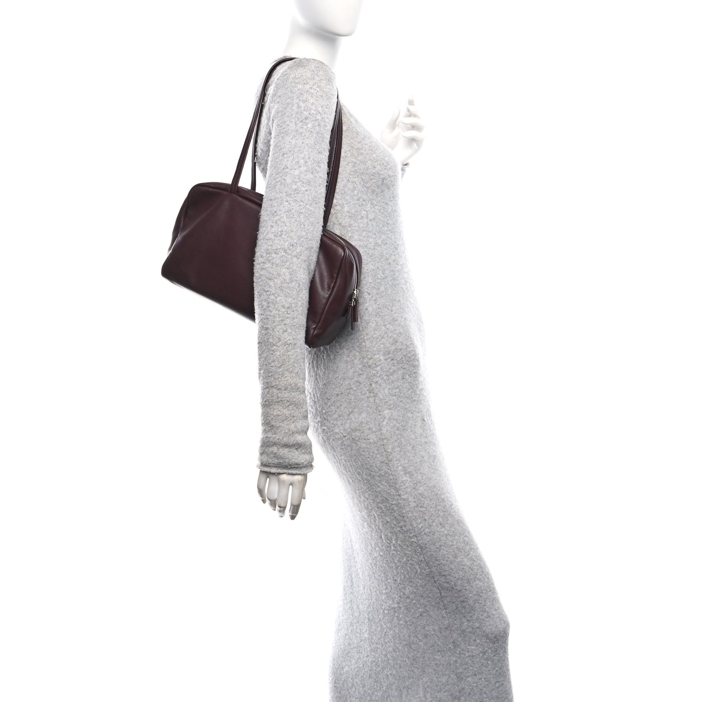 Nappa Astra Bowling Bag Burgundy Ans