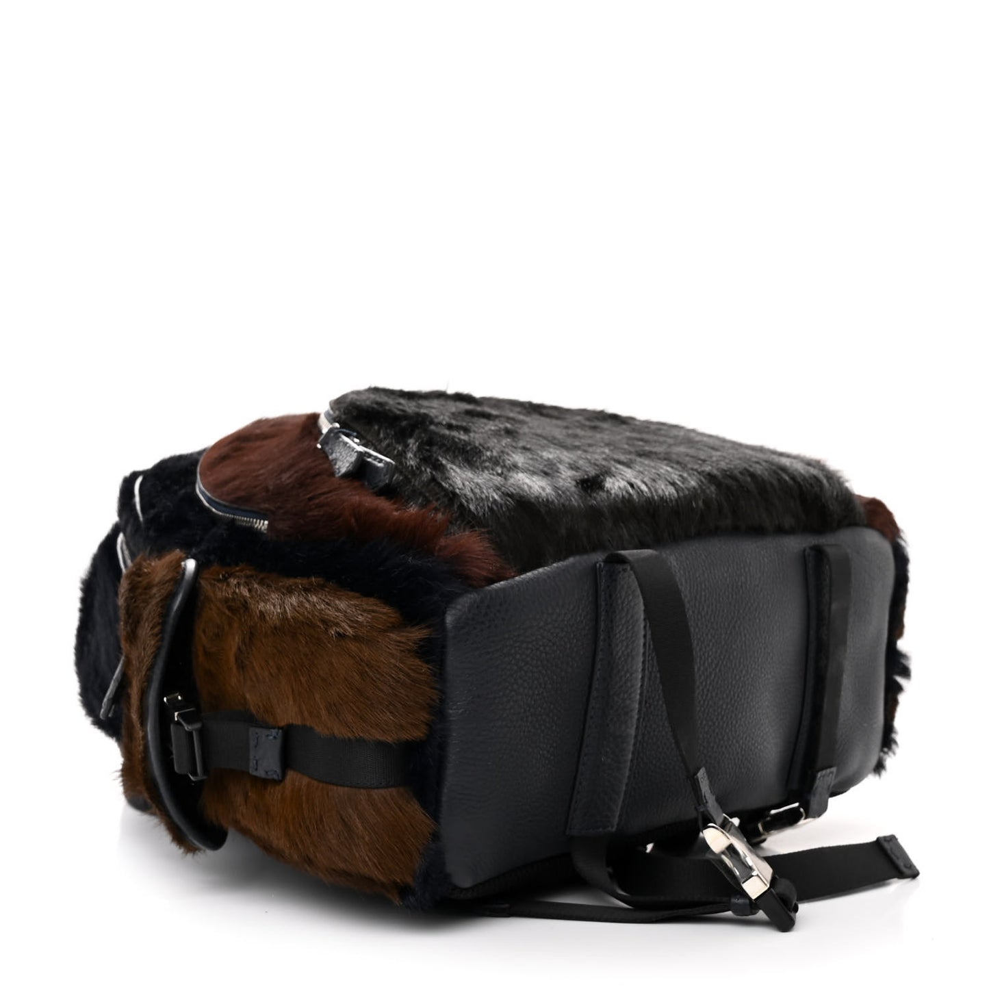 Fox Fur Backpack Brown Blue