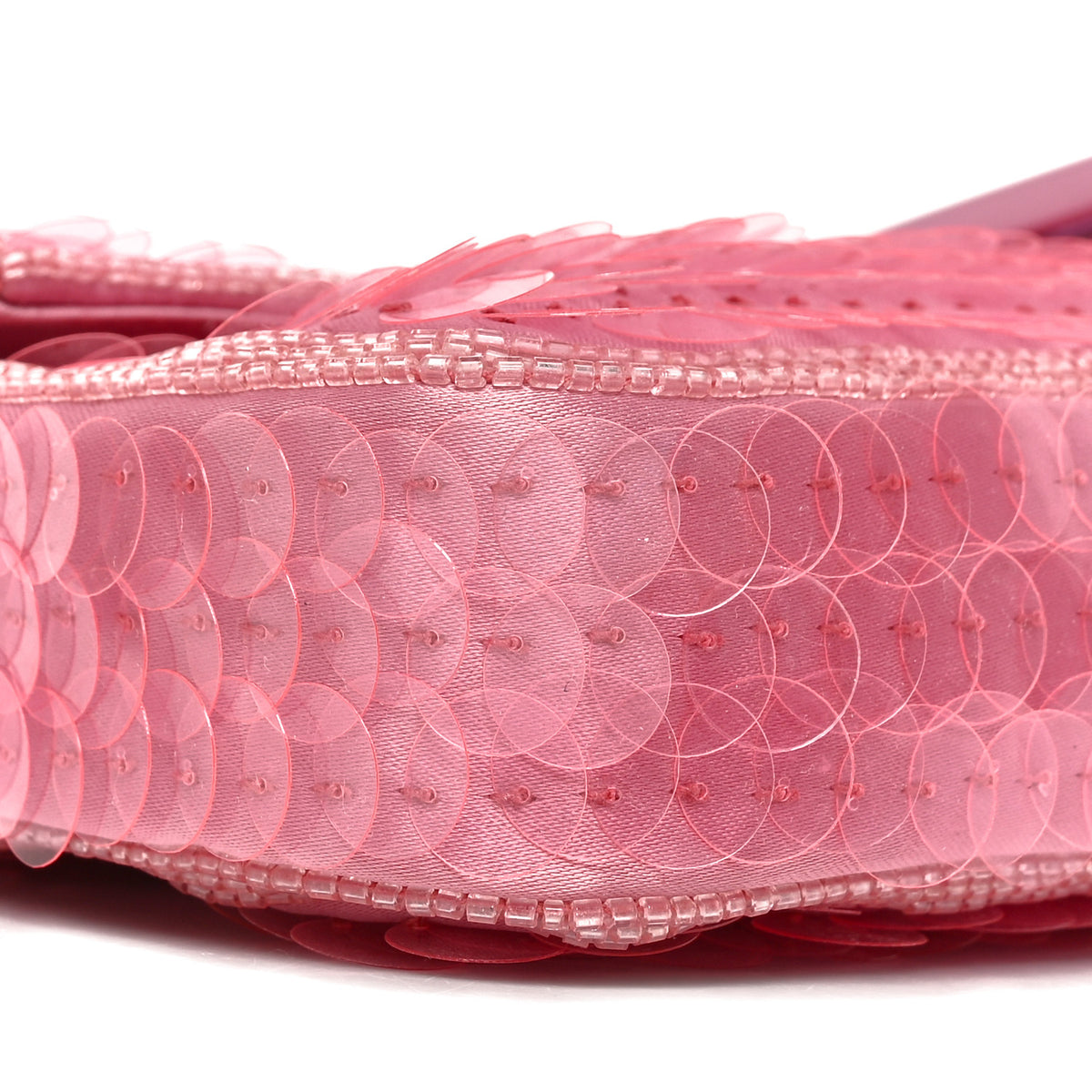 Satin Sequin Paillettes Bilics Lustre Snakeskin Medium Baguette 1997 Lavanda Glicine