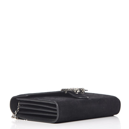 Gucci Suede Mini Dionysus Chain Wallet Black 4 of 9