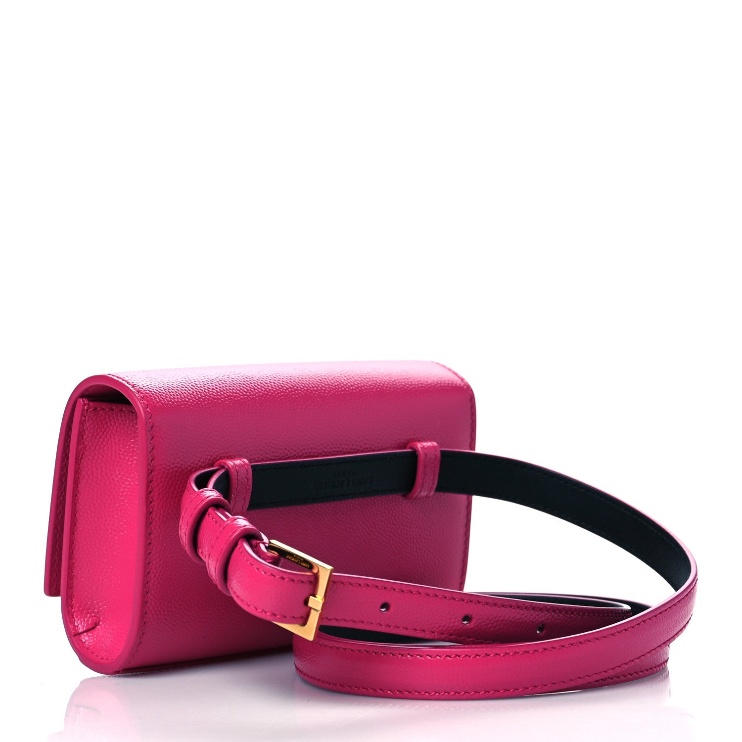 Saint Laurent Grain De Poudre Monogram Kate Belt Bag Fuchsia 3 of 10