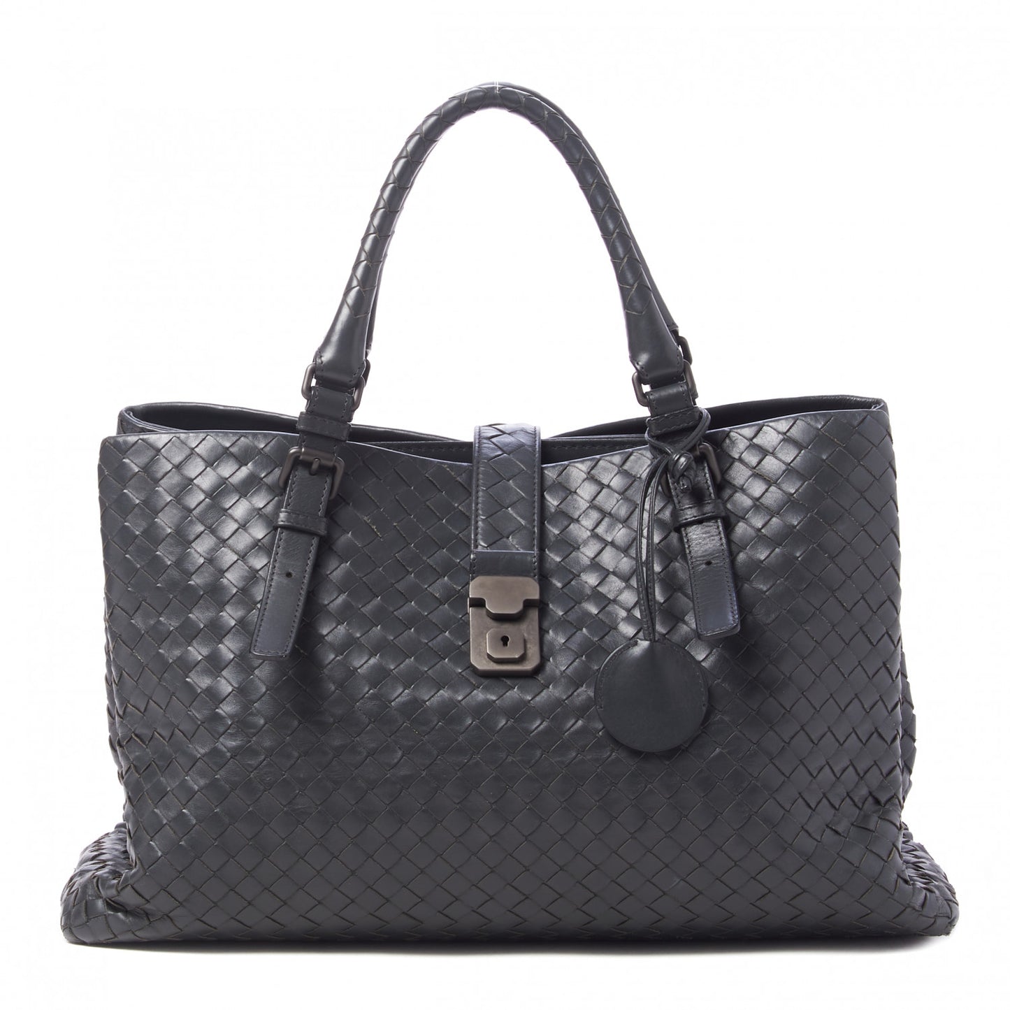 Nappa Intrecciato Medium Roma Tote Shadow