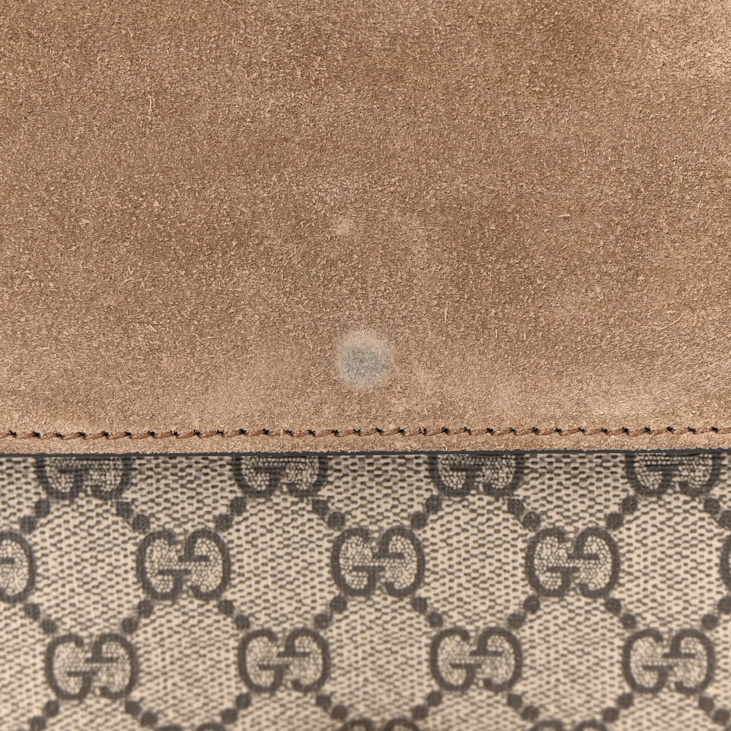 GG Supreme Monogram Small Dionysus Shoulder Bag Taupe
