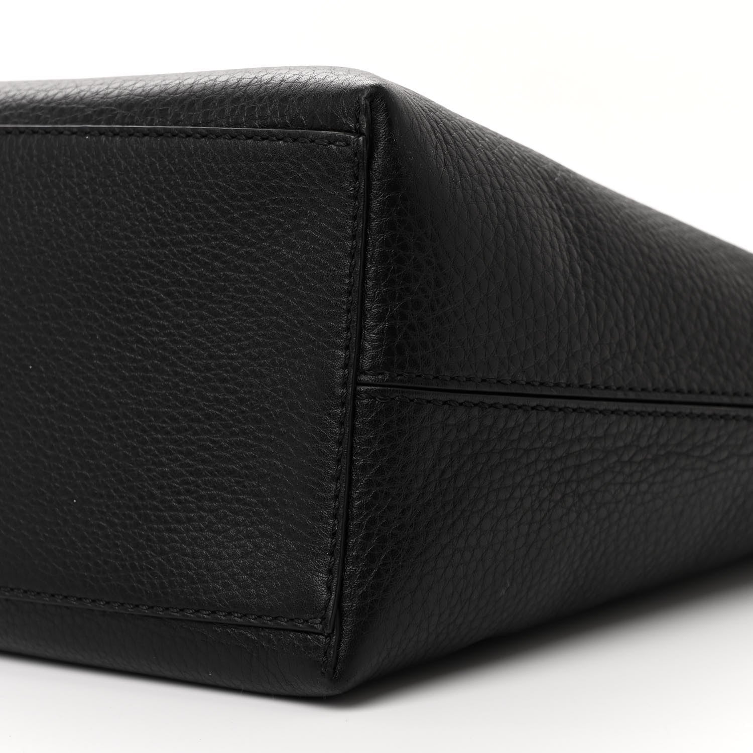 Valentino Garavani Grained Calfskin Rockstud Shoulder Tote Black 9 of 10