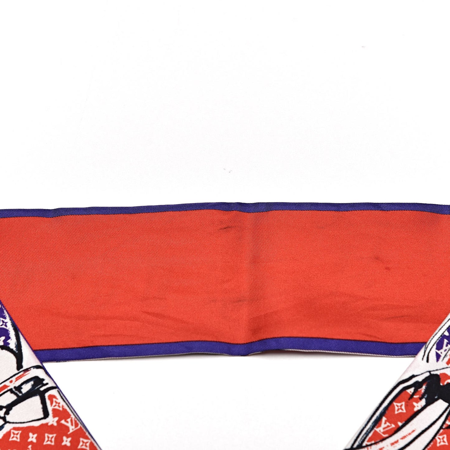 Silk Monogram Trunks Bandeau Coquelicot