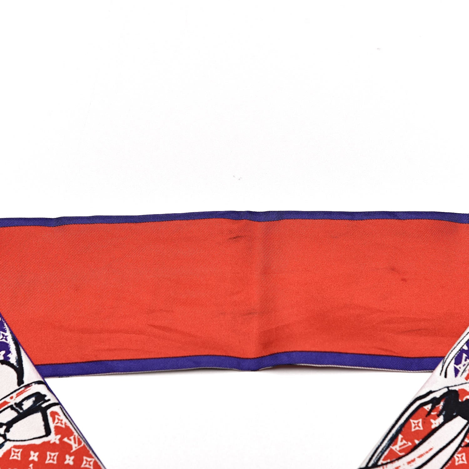 Louis Vuitton Silk Monogram Trunks Bandeau Coquelicot 3 of 6
