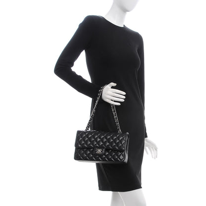 Chanel Caviar Quilted Medium Double Flap Black 2 of 8