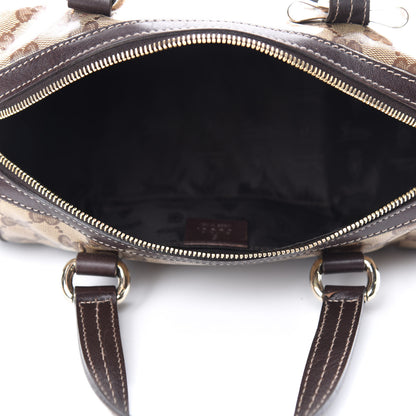 Gucci Crystal Monogram Duchessa Small Boston Bag Brown 5 of 16