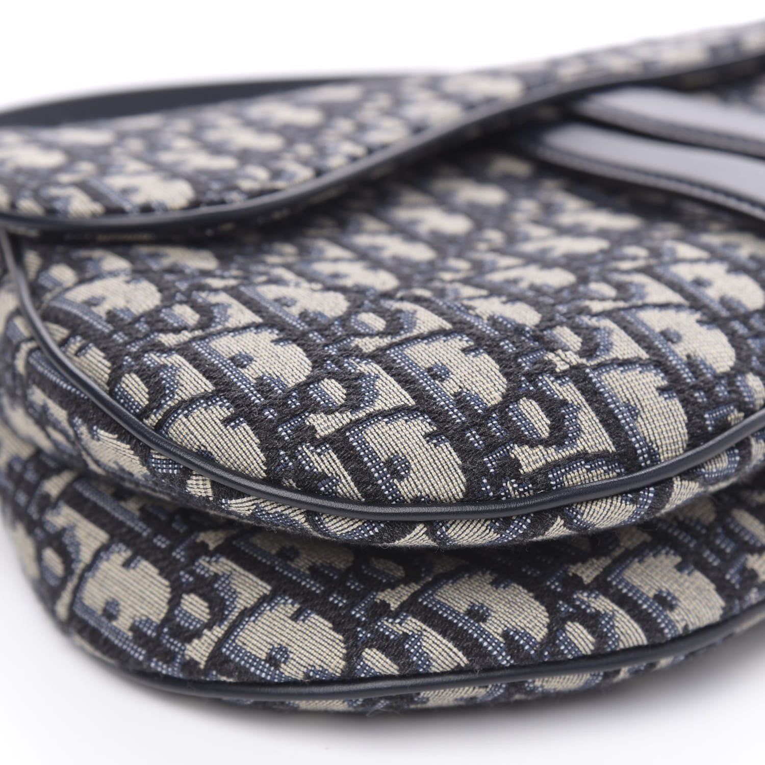 Christian Dior Oblique Saddle Bag Blue 8 of 11
