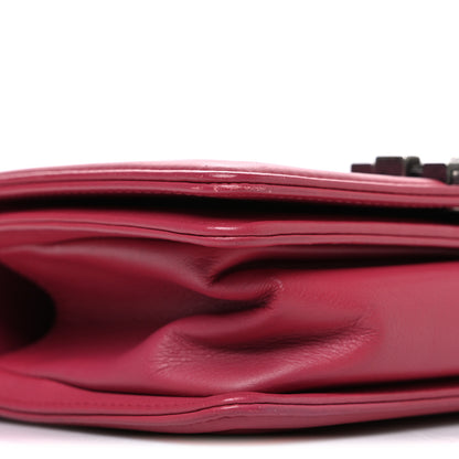 Chanel Calfskin Quilted Small Boy Flap Dark Pink 9 of 10