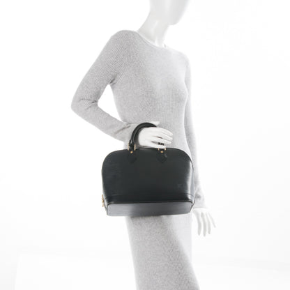 Louis Vuitton Epi Alma PM Black 2 of 7