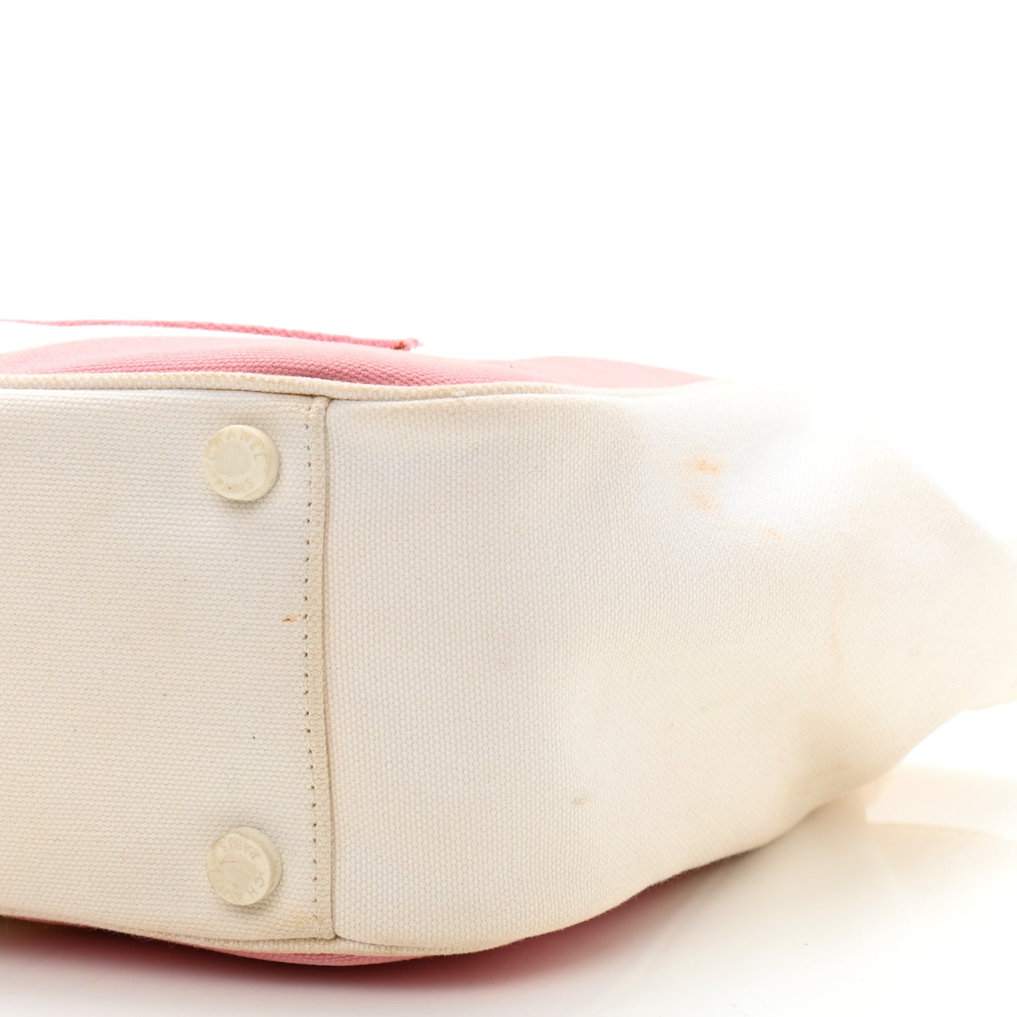 Canvas CC Handbag Pink White