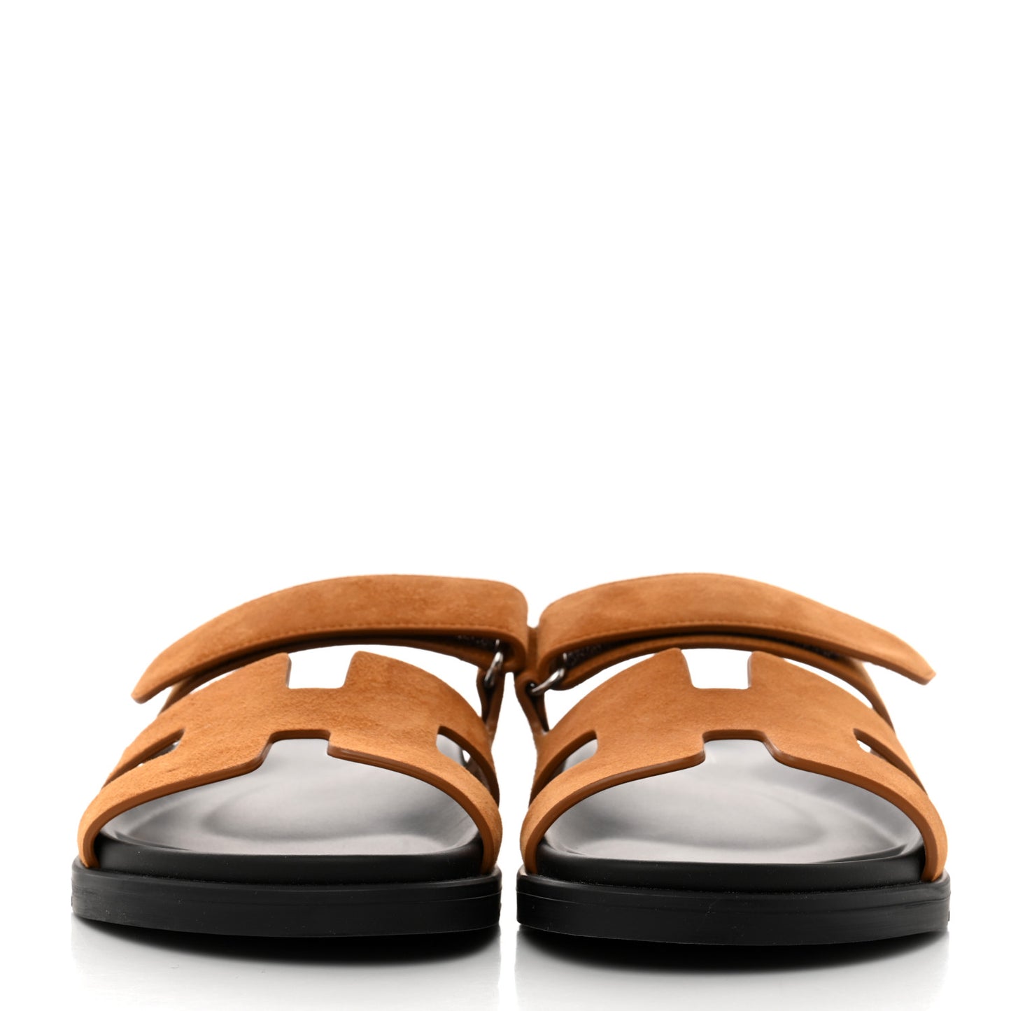 Suede Goatskin Womens Chypre Sandals 38 Naturel