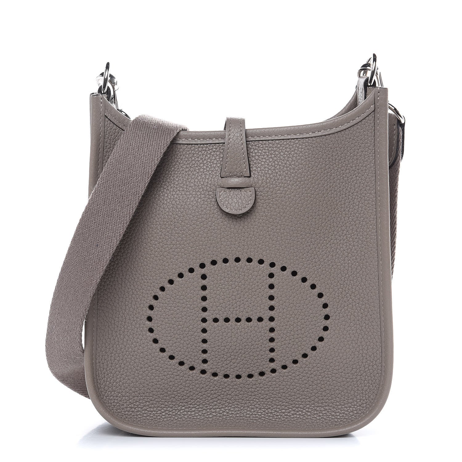 Hermes Taurillon Clemence Evelyne TPM Gris Asphalt 1 of 10