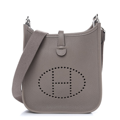 Hermes Taurillon Clemence Evelyne TPM Gris Asphalt 1 of 10