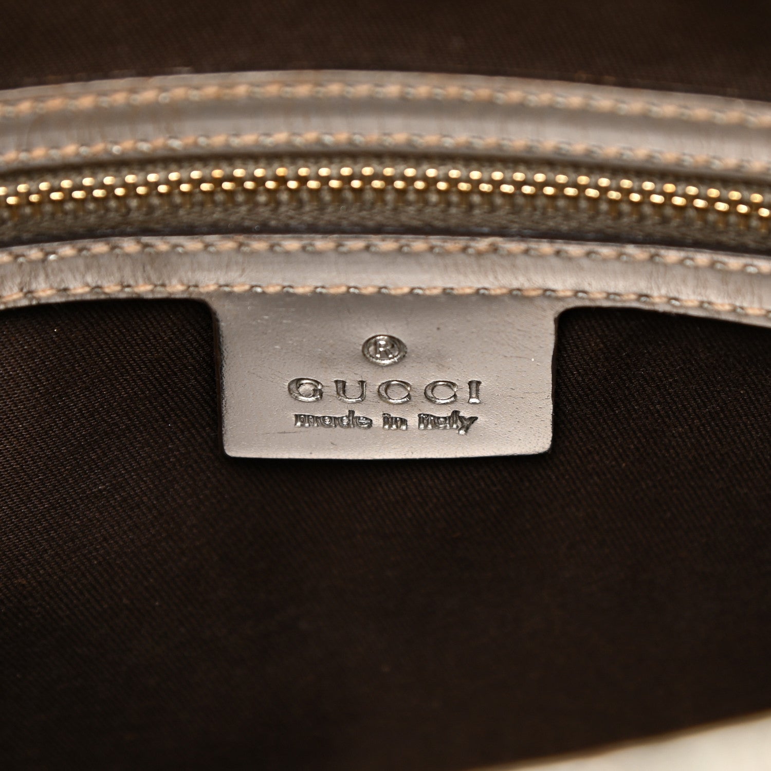Gucci Metallic Guccissima Queen Bow Hobo Platinum 6 of 24