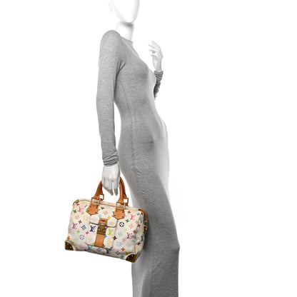 Louis Vuitton Monogram Multicolor Speedy 30 White 2 of 17