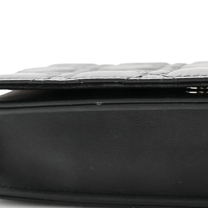Christian Dior Ultra Matte Calfskin Cannage Lady Dior Clutch Black 13 of 14