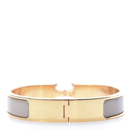 Hermes Enamel Narrow Clic Clac H Bracelet PM Marron Glace 3 of 6