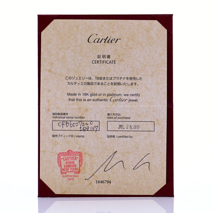 Cartier 18K White Gold Interlocking LOVE Bracelet 11 of 12