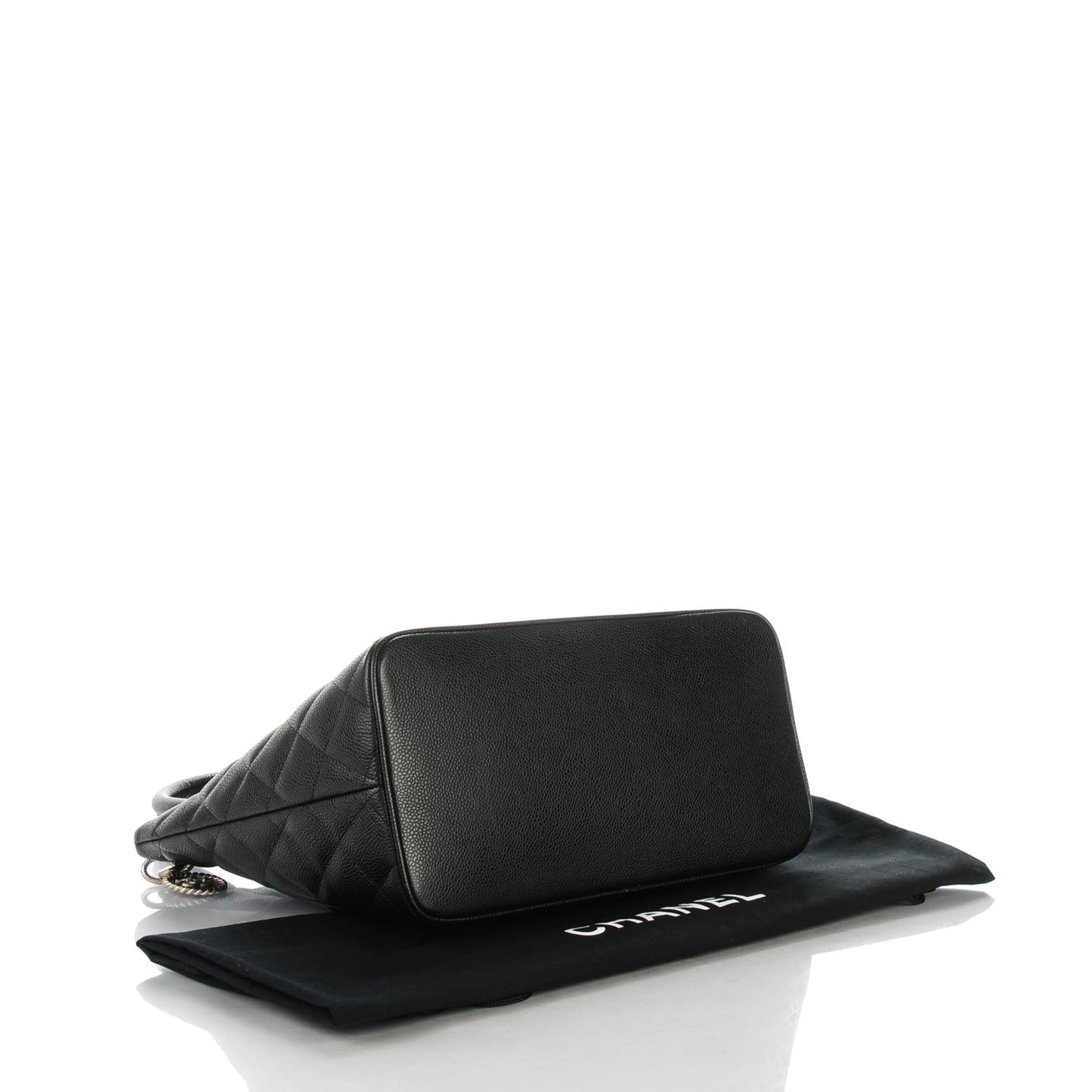 Caviar Quilted Medallion Tote Black