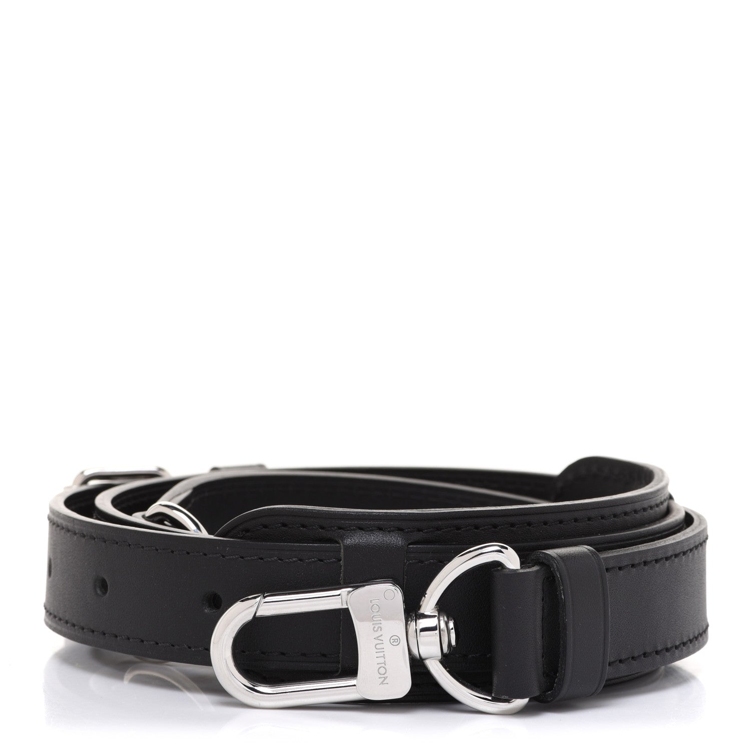 Louis Vuitton Calfskin Adjustable Keepall Bandouliere Shoulder Strap Black 1 of 3