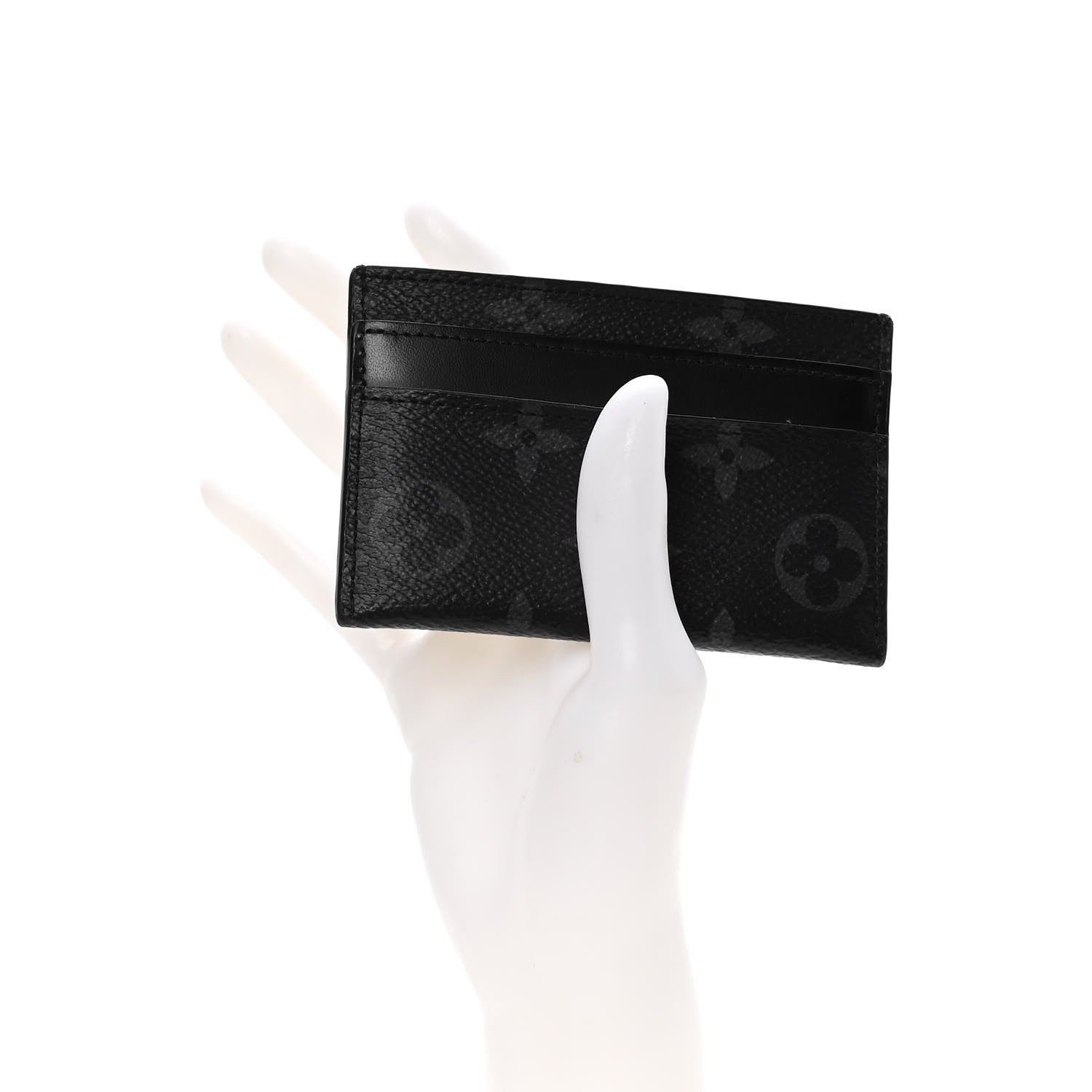 Louis Vuitton Monogram Eclipse Porte-Cartes Double Card Holder 2 of 7